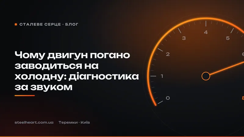 Чому двигун погано заводиться на холодну: діагностика за звуком